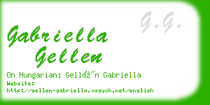 gabriella gellen business card